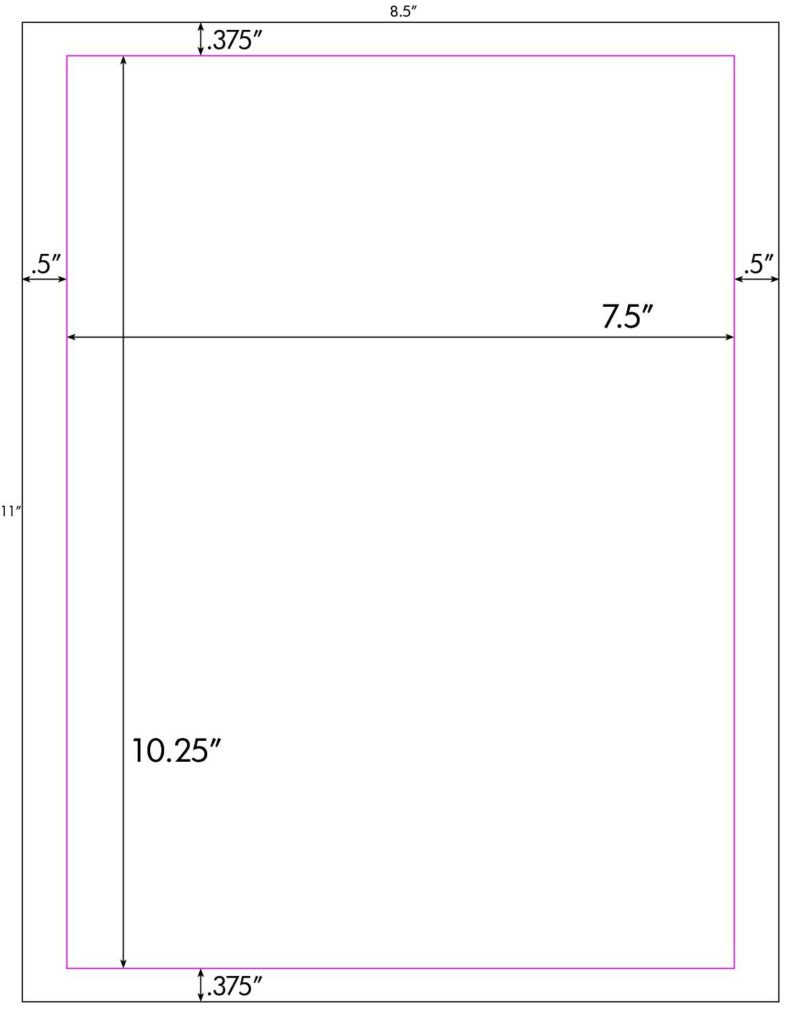 8 5 x 11 paper size