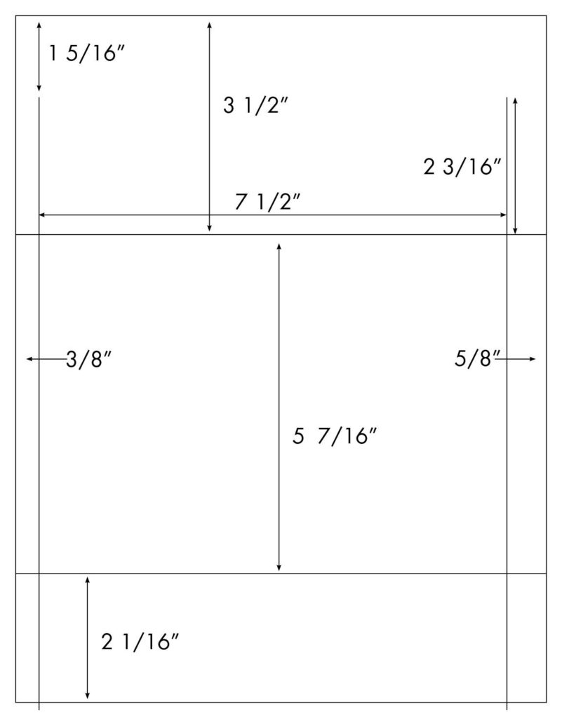 Steadfast Die-Cut Label Template: SF1125 - Steadfast Paper