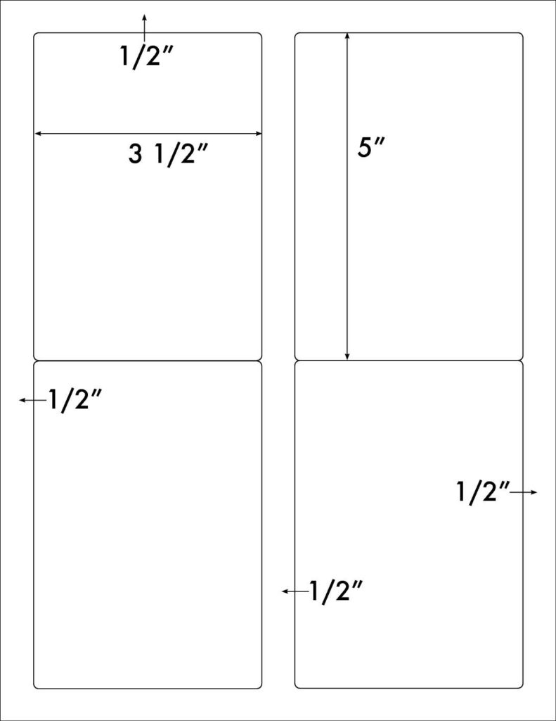 Steadfast Die-Cut Label Template: SF1481 - Steadfast Paper