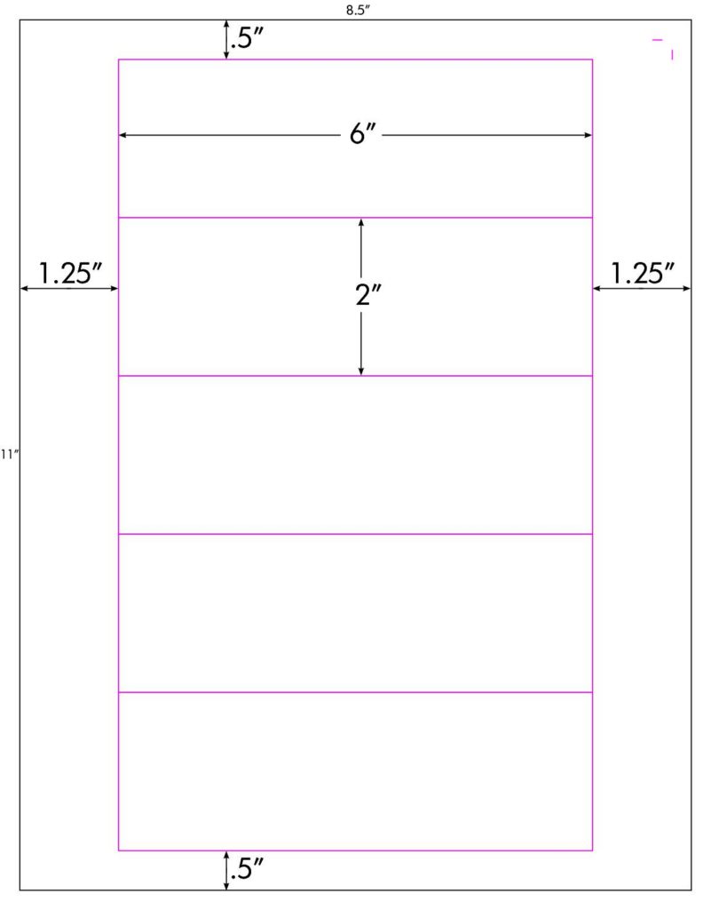 Steadfast Die-Cut Label Template: SF1594 - Steadfast Paper