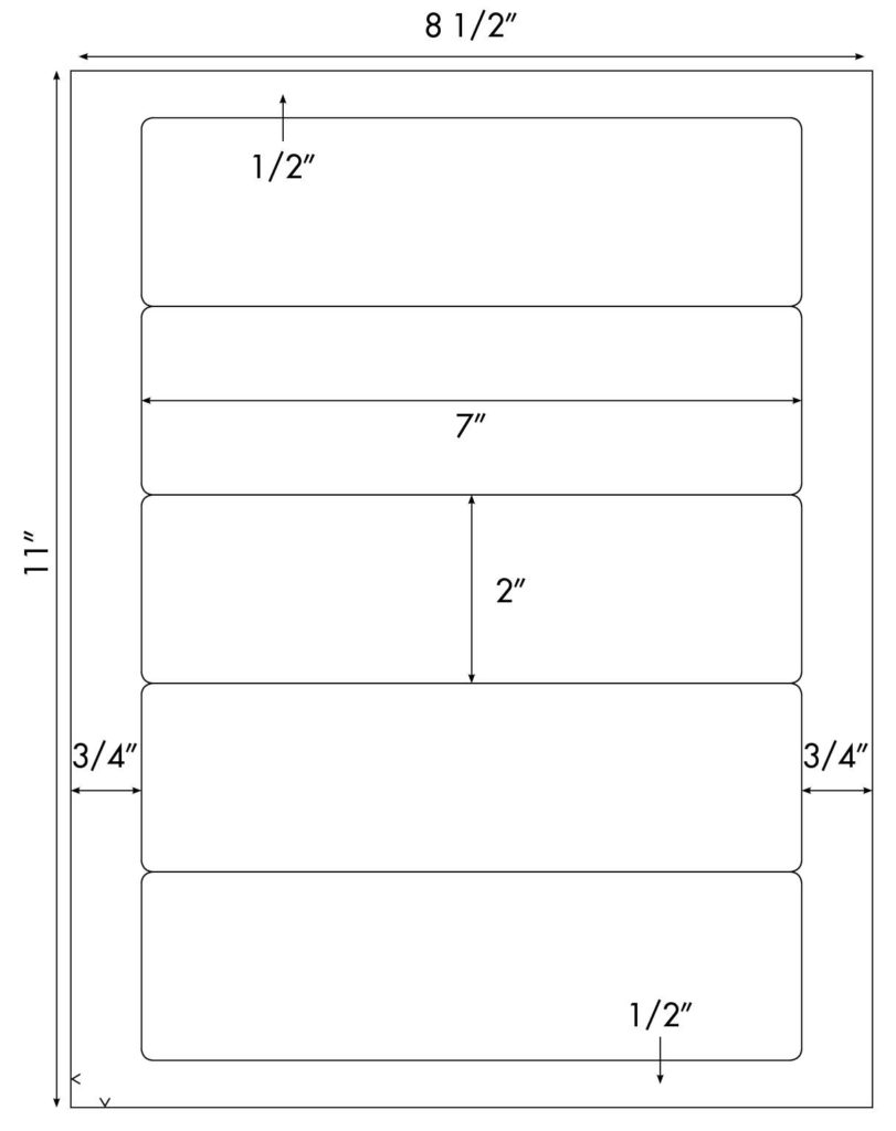 Steadfast Die-Cut Label Template: SF1599 - Steadfast Paper