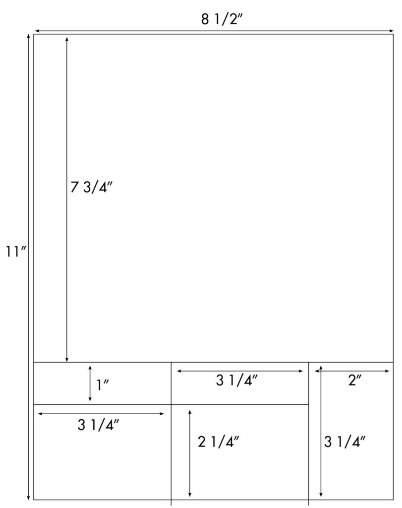 Steadfast Die-Cut Label Template: SF1823 - Steadfast Paper