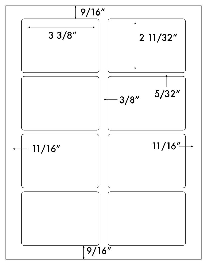 Steadfast Die-Cut Label Template: SF1920 - Steadfast Paper