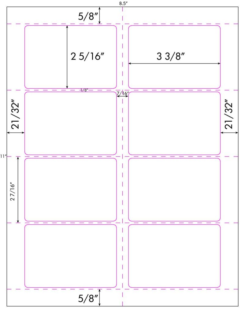 Steadfast Die-Cut Label Template: SF1964 - Steadfast Paper