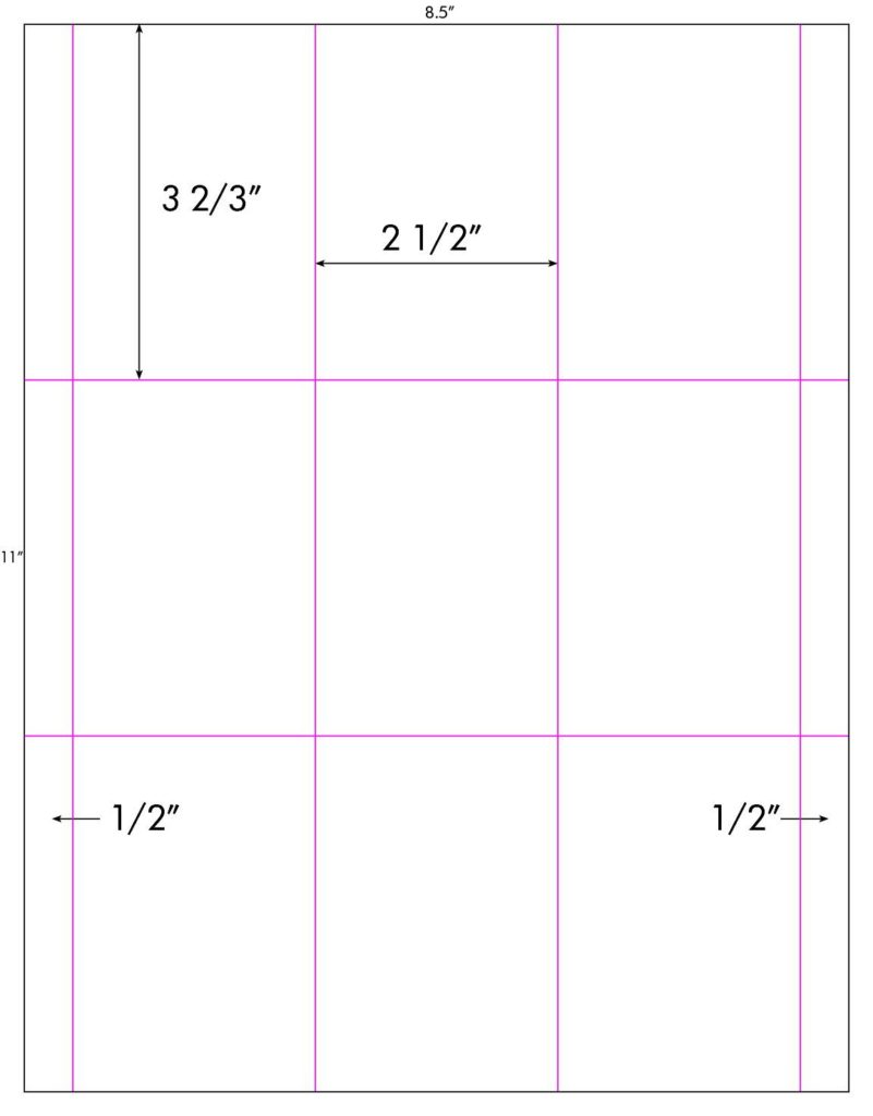 Steadfast Die-Cut Label Template: SF2001 - Steadfast Paper