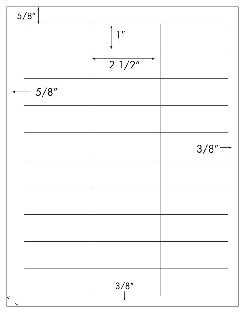 Steadfast Die-cut Label Template: Sf3599 - Steadfast Paper