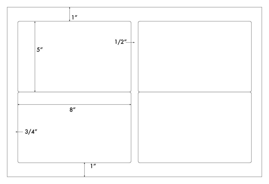 Steadfast Die-Cut Label Template: SF5180D - Steadfast Paper