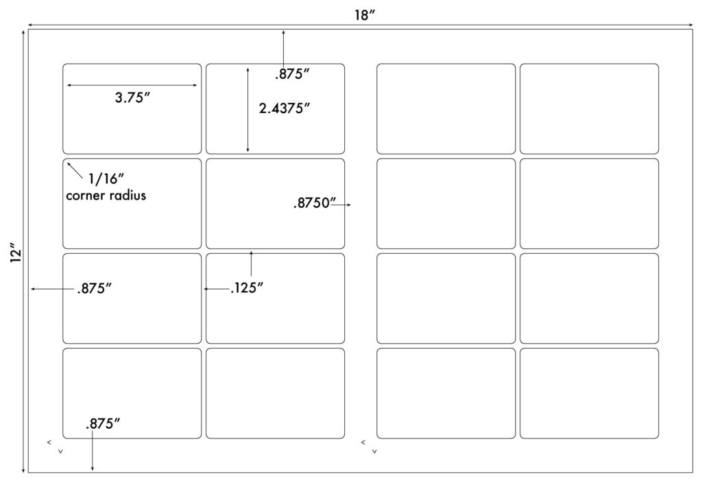 Steadfast Die-cut Label Template: Sf5961d - Steadfast Paper