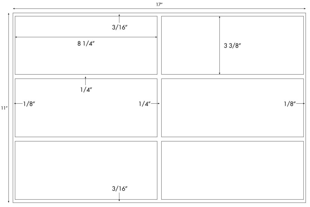 Steadfast Die-Cut Label 11×17 Template: SF5319 - Steadfast Paper