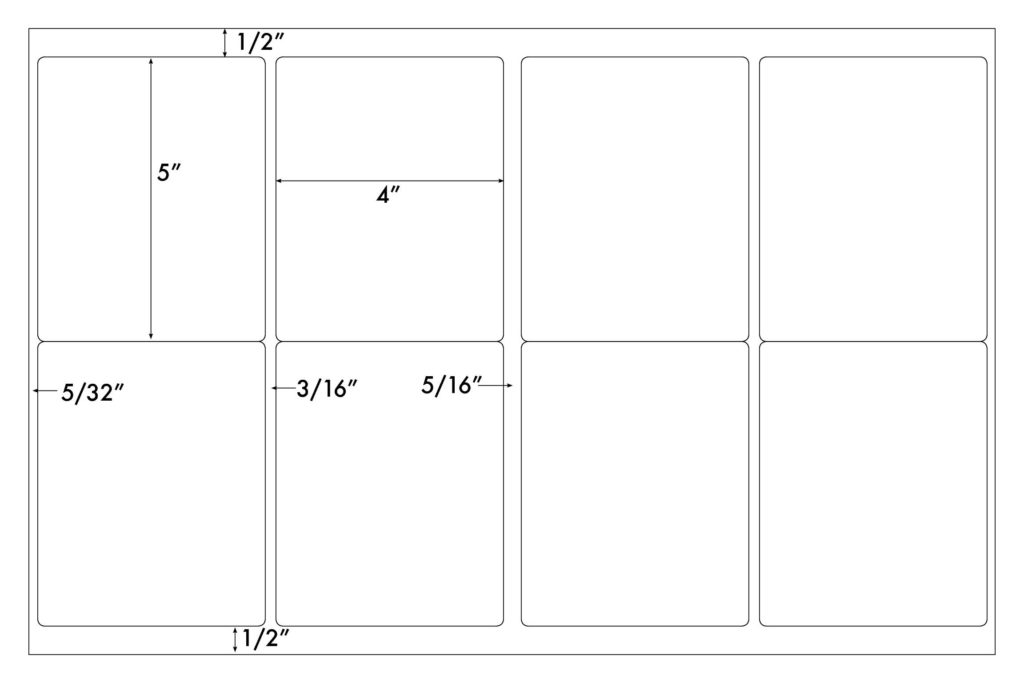 Steadfast Die-Cut Label 11×17 Template: SF5440 - Steadfast Paper