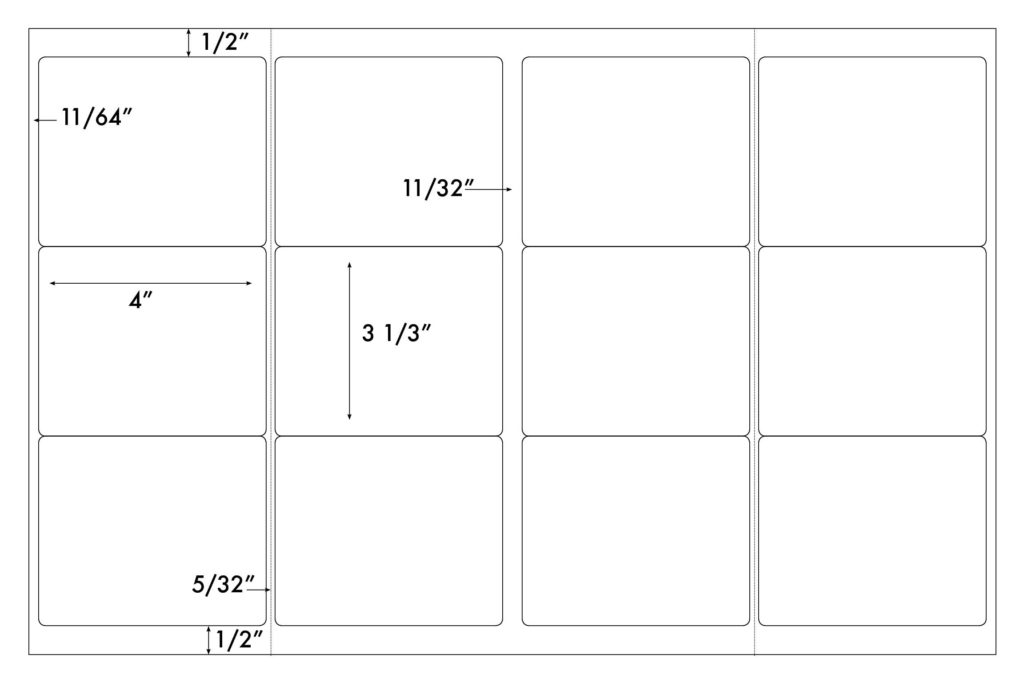 Steadfast Die-Cut Label 11×17 Template: SF5700 - Steadfast Paper