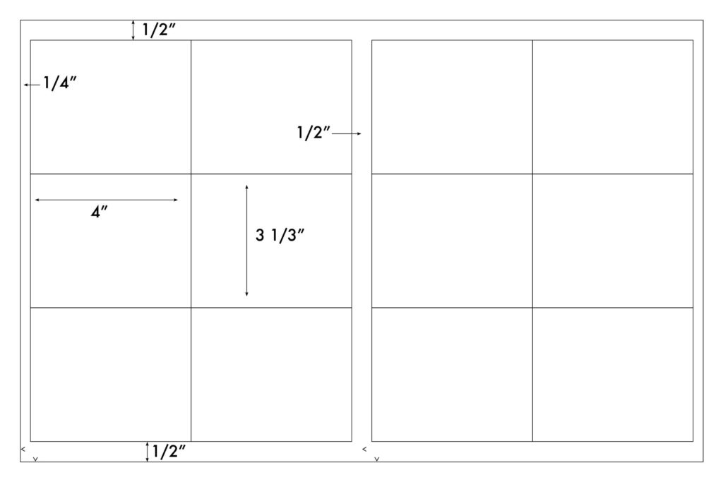 Steadfast Die-Cut Label 11x17 Template: SF5701 - Steadfast Paper