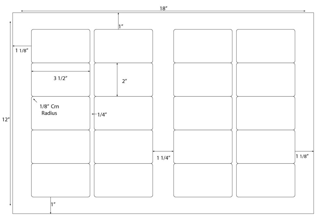 Steadfast Die-Cut Label 11×17 Template: SF6023 - Steadfast Paper