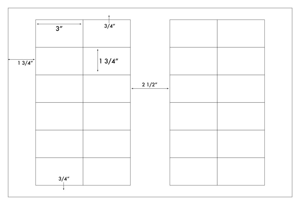 Steadfast Die-Cut Label Template: SF7080D - Steadfast Paper