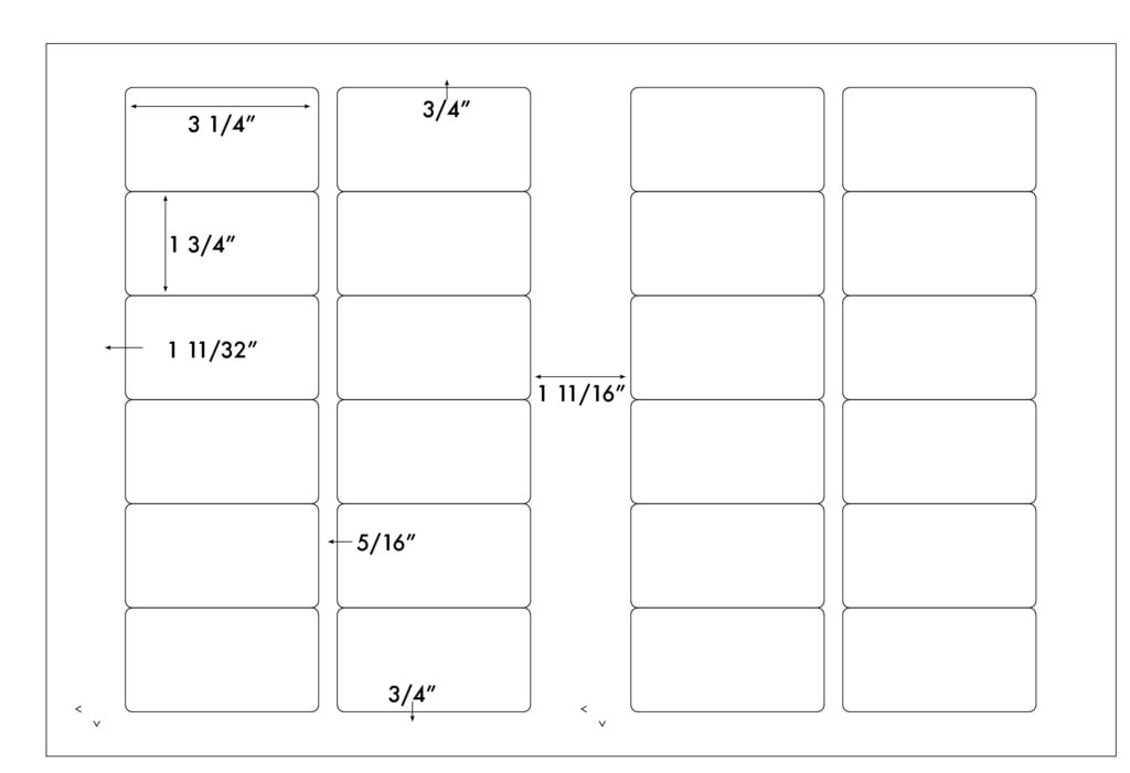 Steadfast Die-Cut Label Template: SF7081D - Steadfast Paper