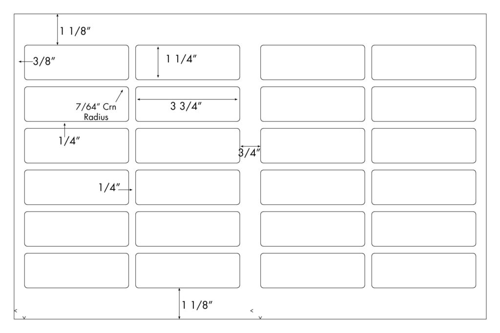 Steadfast Die-Cut Label 11x17 Template: SF7101 - Steadfast Paper