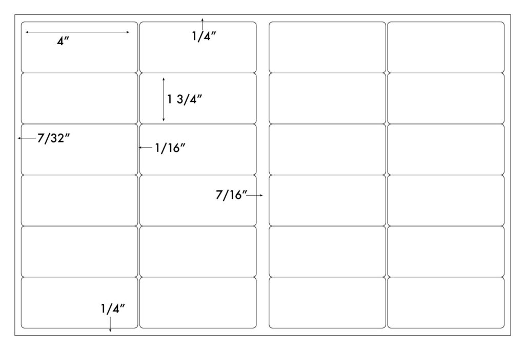 Steadfast Die-Cut Label 11x17 Template: SF7120 - Steadfast Paper