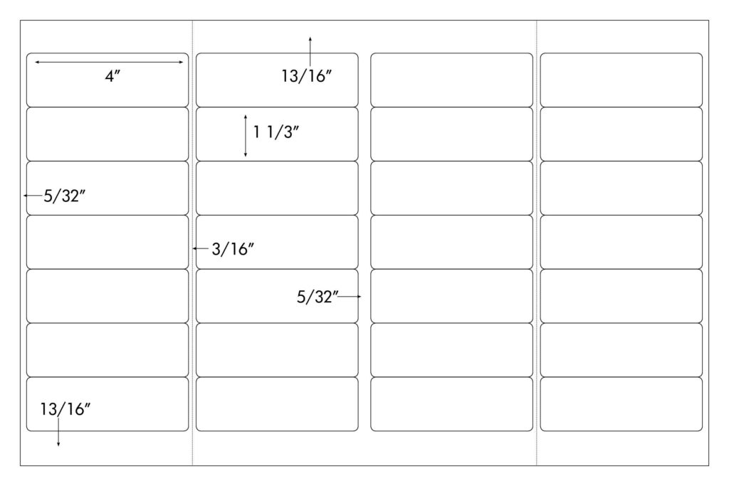 Steadfast Die-Cut Label 11x17 Template: SF7180 - Steadfast Paper