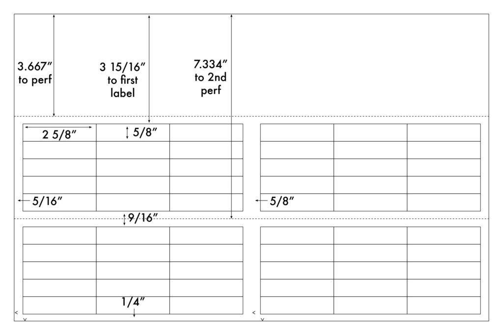 Steadfast Die-Cut Label 11x17 Template: SF7621 - Steadfast Paper