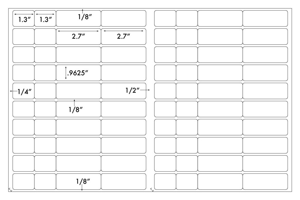 Steadfast Die-Cut Label 11x17 Template: SF7744 - Steadfast Paper